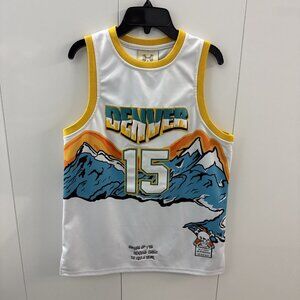 Carmelo Anthony BRAND X Denver Nuggets HOODED ONES Basketball Jersey Size Large